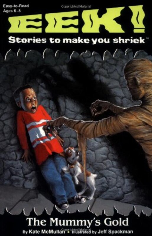 Book cover for "The Mummy's Gold" by Kate McMullan