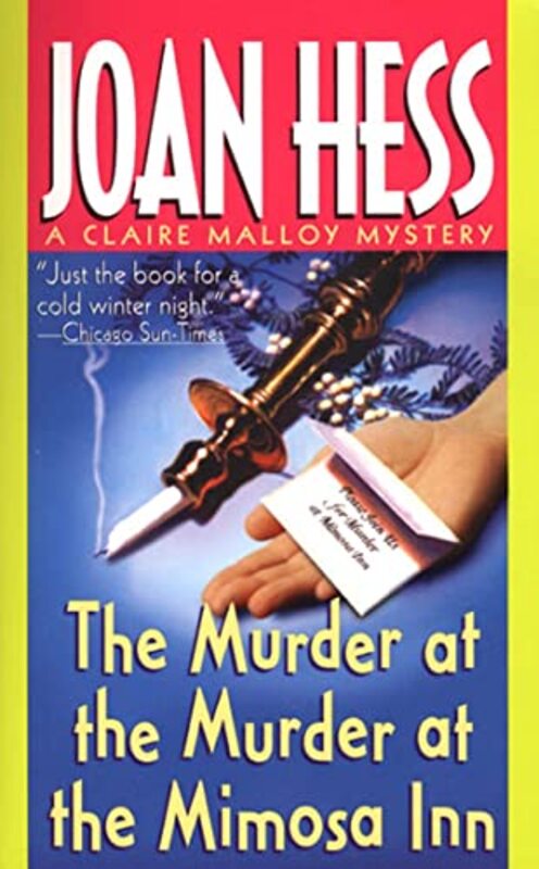 Book cover for "The Murder at the Murder at the Mimosa Inn" by Joan Hess