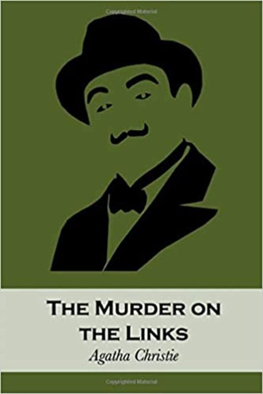 Book cover for "The Murder on the Links" by Agatha Christie
