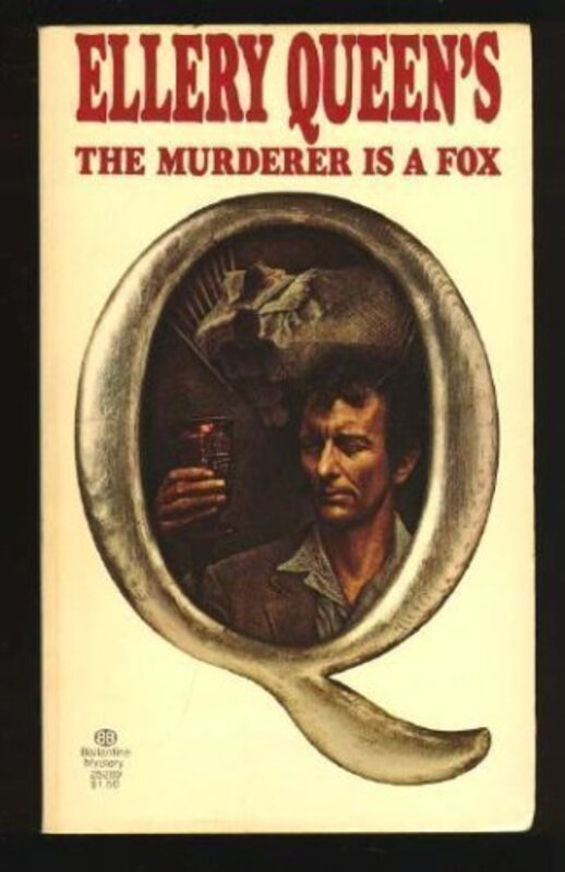 Book cover for "The Murderer is a Fox" by Ellery Queen