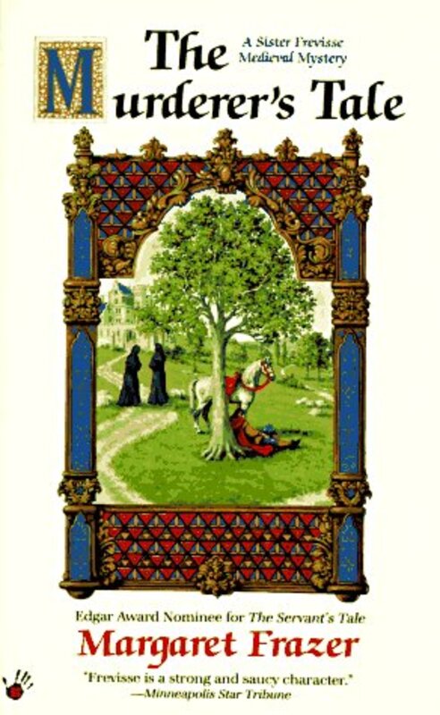 Book cover for "The Murderer's Tale" by Margaret Frazer