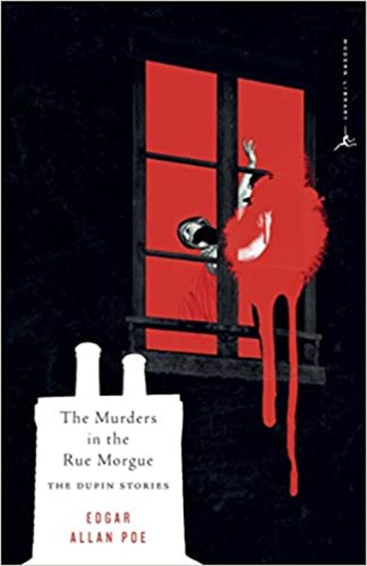 Book cover for "The Murders in the Rue Morgue" by Edgar Allan Poe