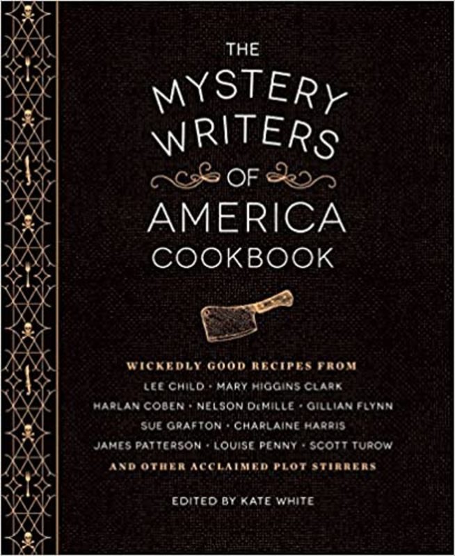 Book cover for "The Mystery Writers of America Cookbook" by Kate White