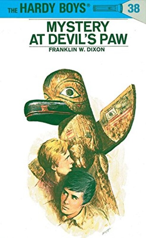 Book cover for "The Mystery at Devil's Paw" by Franklin W Dixon