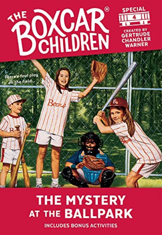 Book cover for "The Mystery at the Ballpark" by Gertrude Chandler Warner