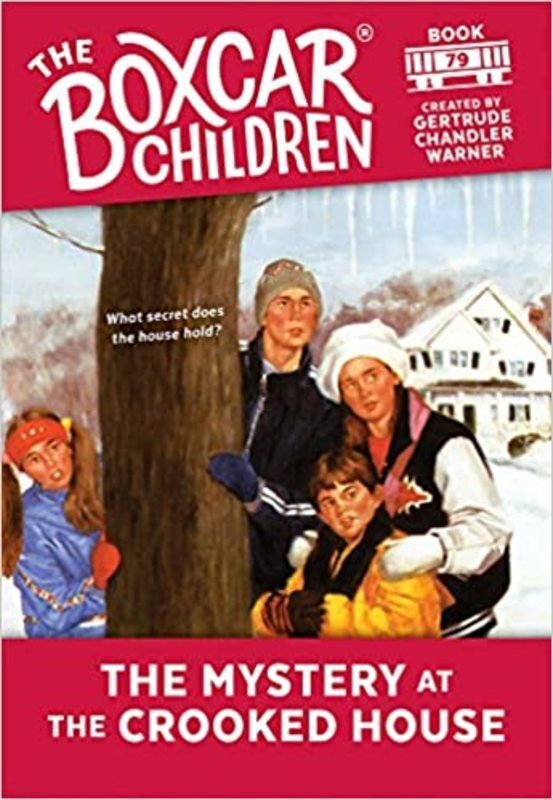 Book cover for "The Mystery at the Crooked House" by Gertrude Chandler Warner
