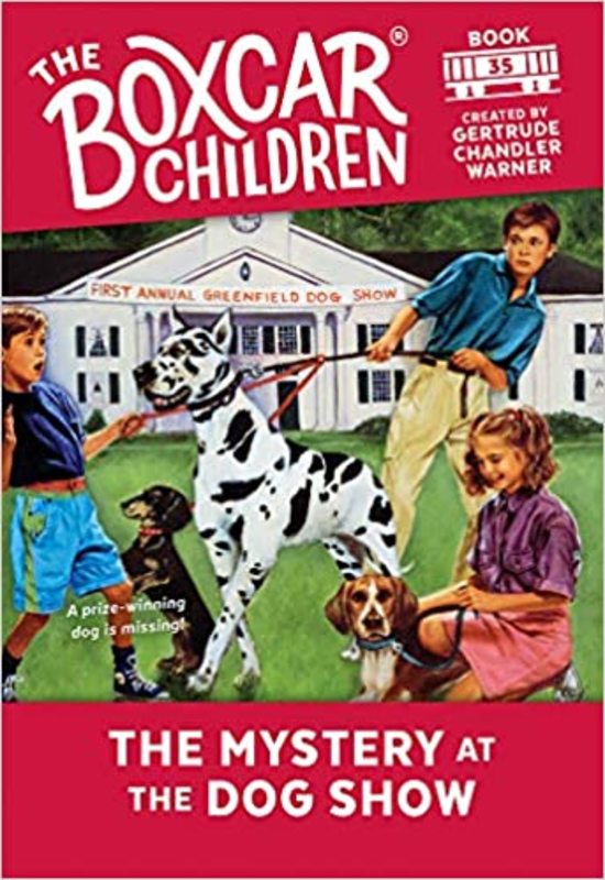 Book cover for "The Mystery at the Dog Show" by Gertrude Chandler Warner