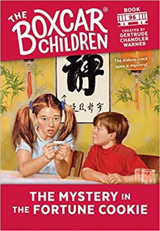 Book cover for "The Mystery in the Fortune Cookie" by Gertrude Chandler Warner