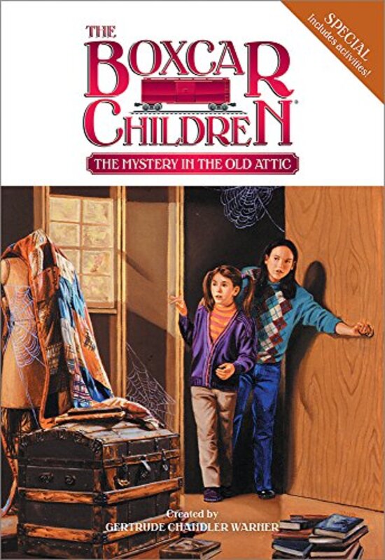 Book cover for "The Mystery in the Old Attic" by Gertrude Chandler Warner