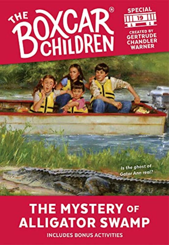 Book cover for "The Mystery of Alligator Swamp" by Gertrude Chandler Warner