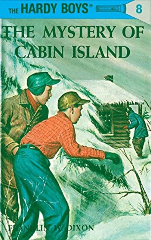 Book cover for "The Mystery of Cabin Island" by Franklin W Dixon