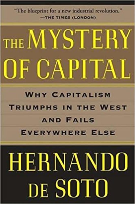 Book cover for "The Mystery of Capital" by Hernando De Soto