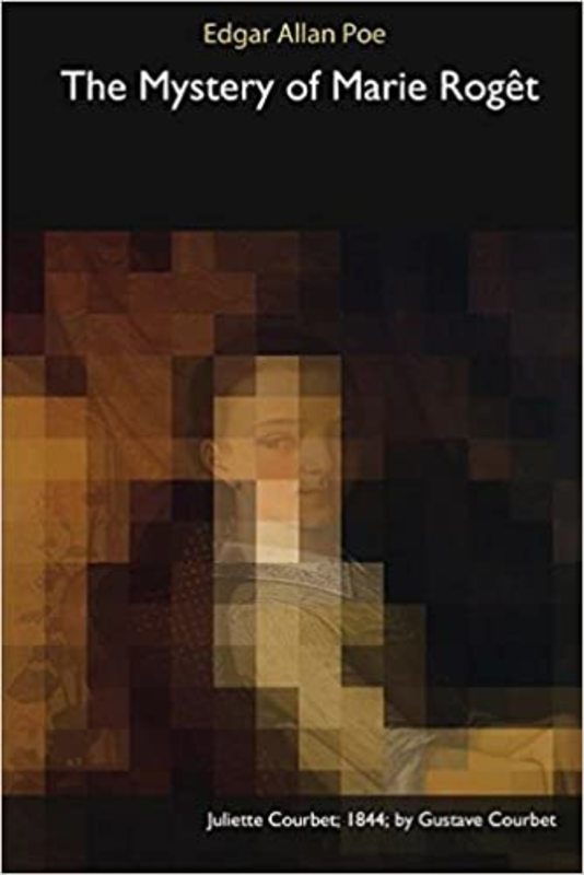 Book cover for "The Mystery of Marie Roget" by Edgar Allan Poe