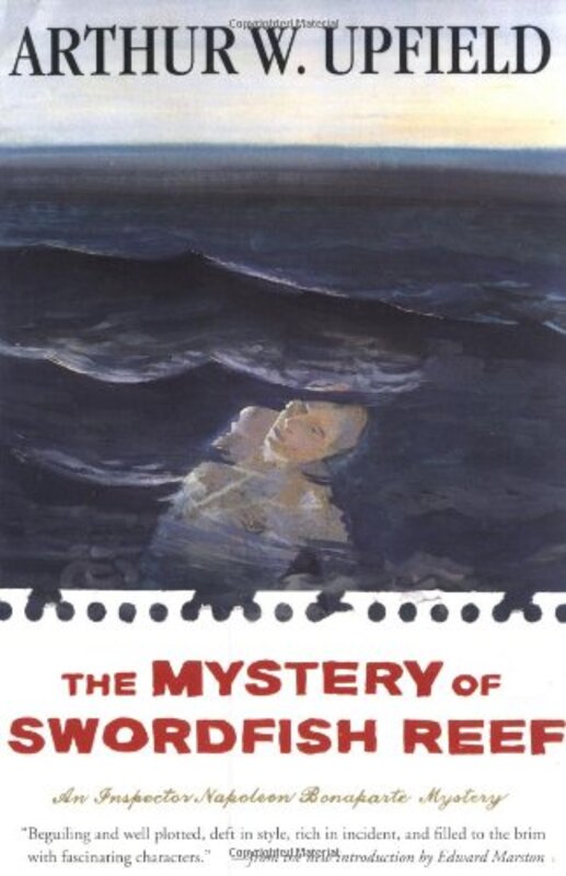 Book cover for "The Mystery of Swordfish Reef" by Arthur W Upfield