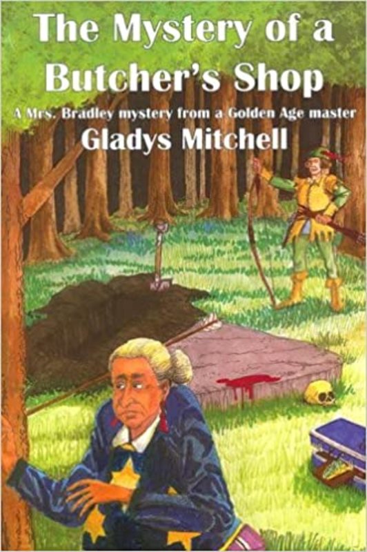 Book cover for "The Mystery of a Butcher's Shop" by Gladys Mitchell