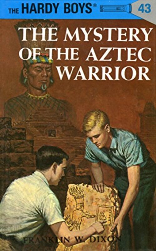 Book cover for "The Mystery of the Aztec Warrior" by Franklin W Dixon