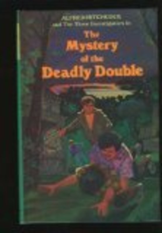 Book cover for "The Mystery of the Deadly Double" by William Arden