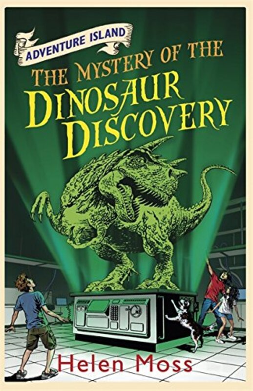 Book cover for "The Mystery of the Dinosaur Discovery" by Helen Moss