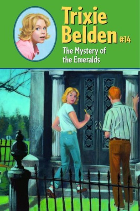 Book cover for "The Mystery of the Emeralds" by Kathryn Kenny