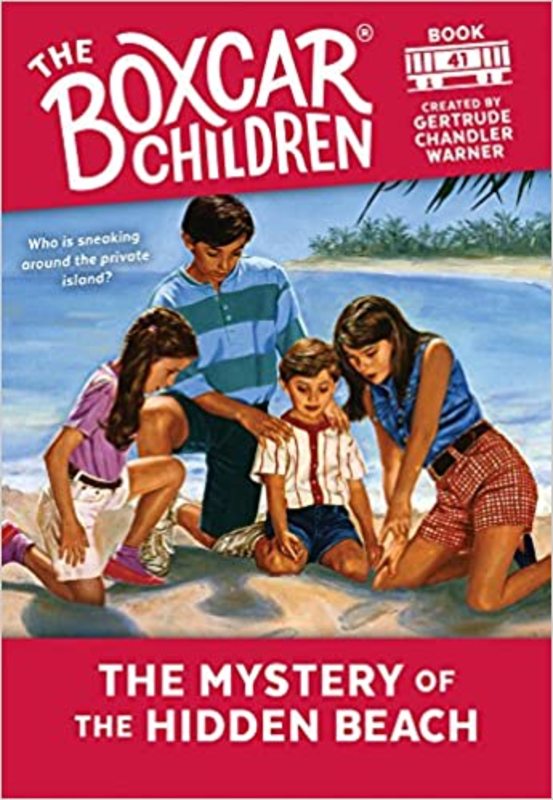 Book cover for "The Mystery of the Hidden Beach" by Gertrude Chandler Warner
