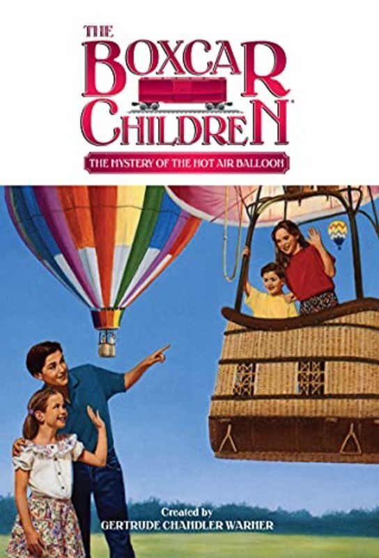 Book cover for "The Mystery of the Hot Air Balloon" by Gertrude Chandler Warner