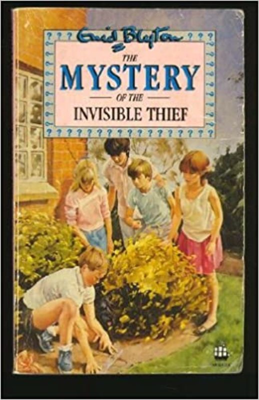 Book cover for "The Mystery of the Invisible Thief" by Enid Blyton
