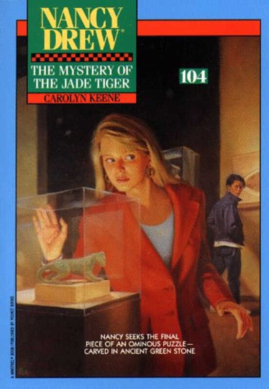 Book cover for "The Mystery of the Jade Tiger" by Mildred A Wirt