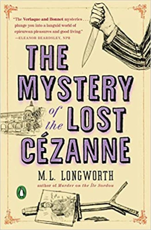 Book cover for "The Mystery of the Lost Cezanne" by M. L. Longworth