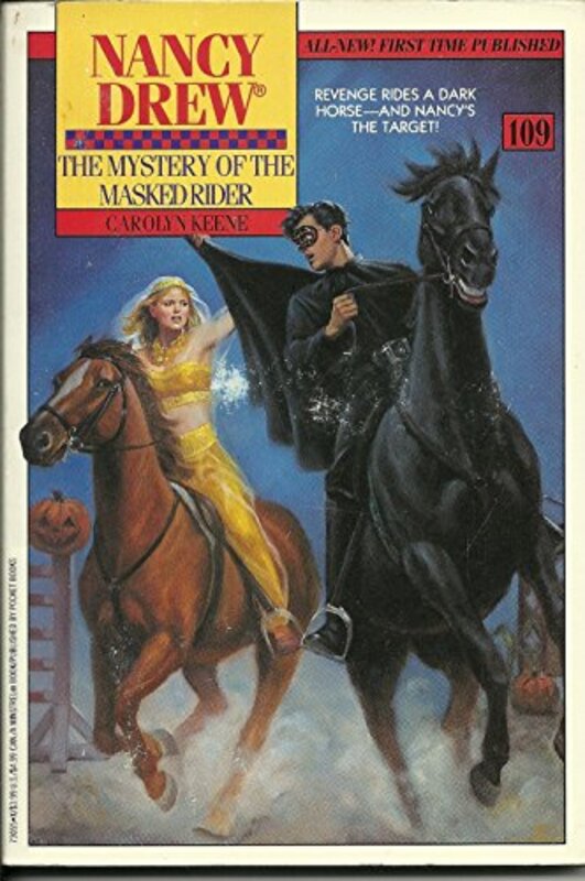 Book cover for "The Mystery of the Masked Rider" by Mildred A Wirt