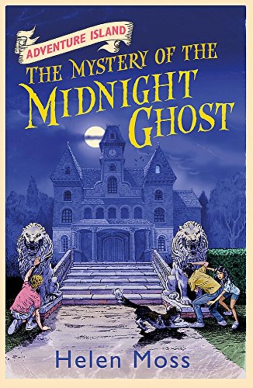 Book cover for "The Mystery of the Midnight Ghost" by Helen Moss