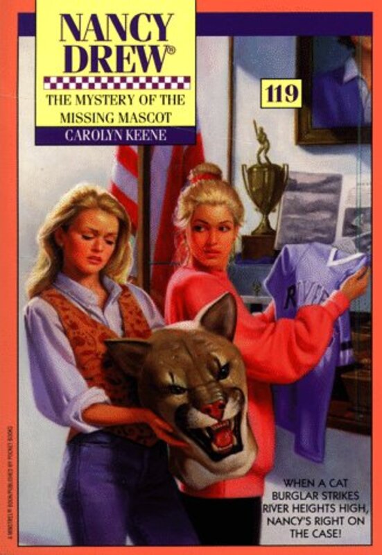 Book cover for "The Mystery of the Missing Mascot" by Mildred A Wirt