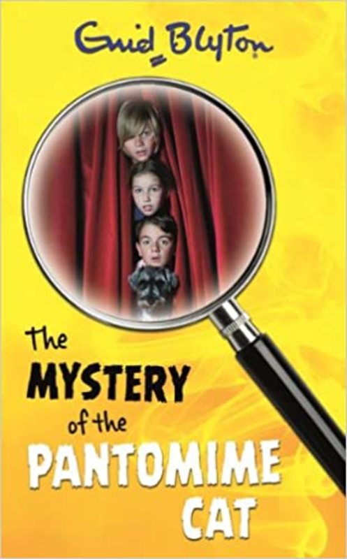Book cover for "The Mystery of the Pantomime Cat" by Enid Blyton