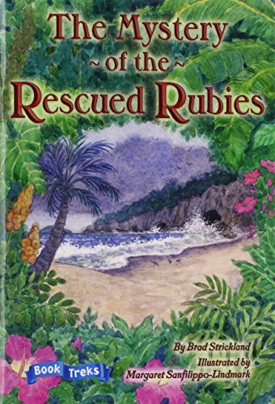Book cover for "The Mystery of the Rescued Rubies" by Brad Strickland