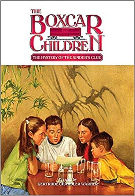 Book cover for "The Mystery of the Spider's Clue" by Gertrude Chandler Warner