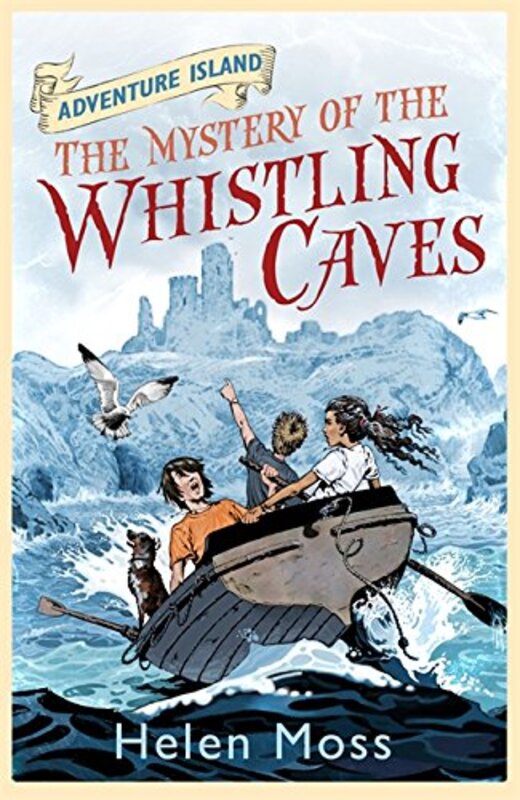 Book cover for "The Mystery of the Whistling Caves" by Helen Moss