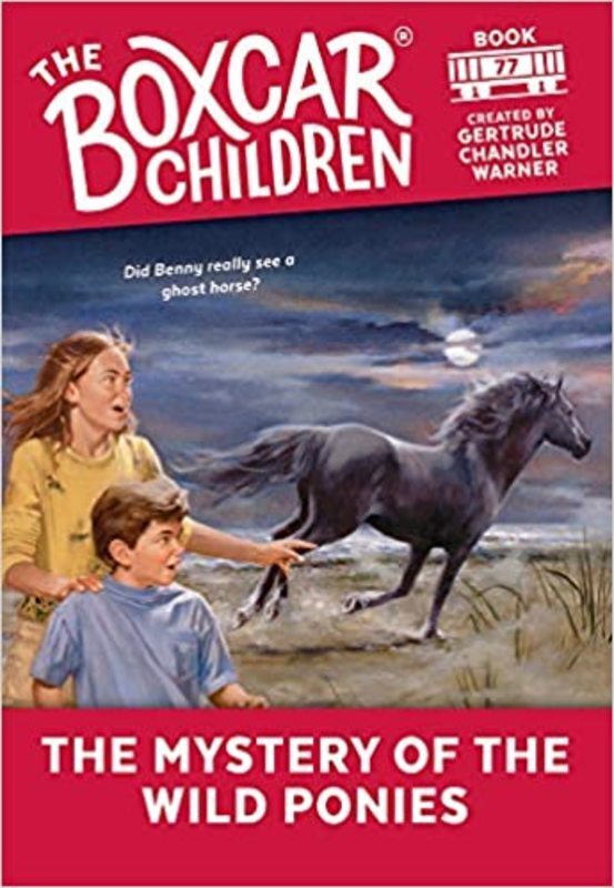 Book cover for "The Mystery of the Wild Ponies" by Gertrude Chandler Warner