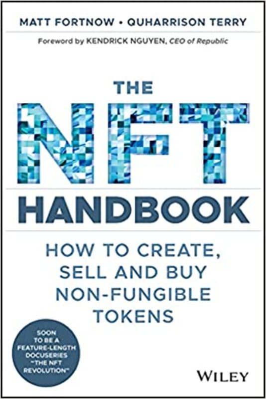 Book cover for "The NFT Handbook" by Matt Fortnow