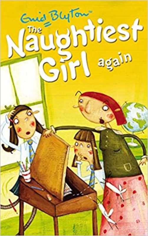 Book cover for "The Naughtiest Girl Again" by Enid Blyton