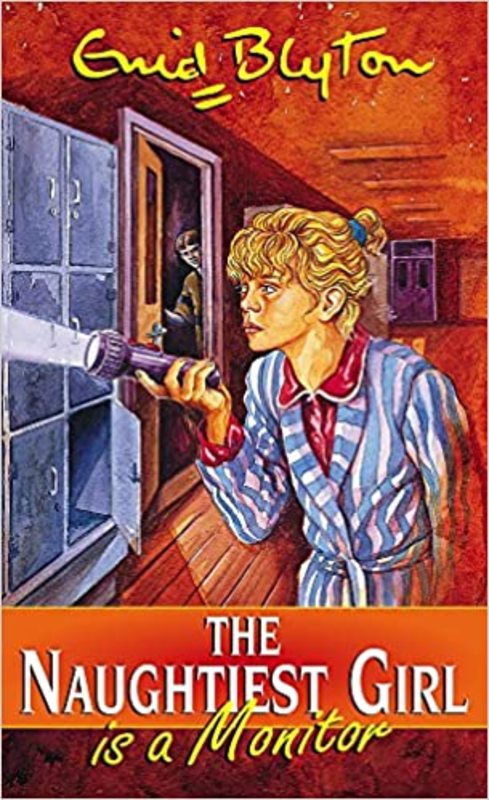Book cover for "The Naughtiest Girl Is a Monitor" by Enid Blyton