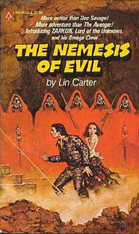 Book cover for "The Nemesis of Evil" by Lin Carter