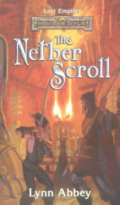 Book cover for "The Nether Scroll" by Lynn Abbey