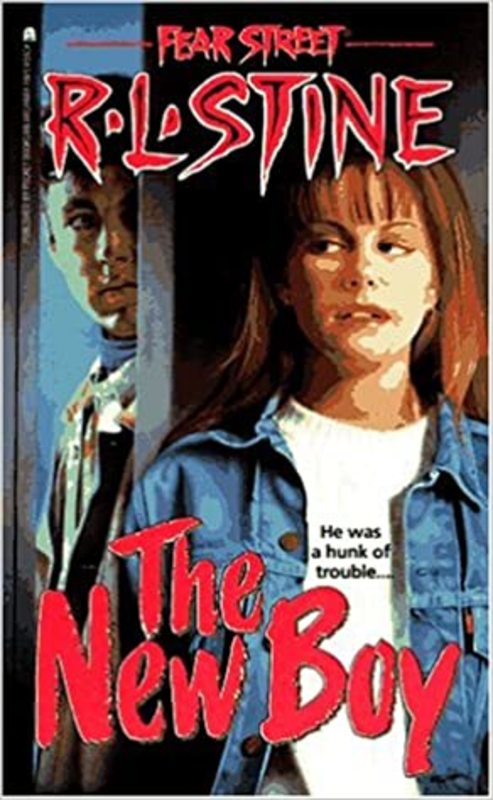 Book cover for "The New Boy" by R.L. Stine