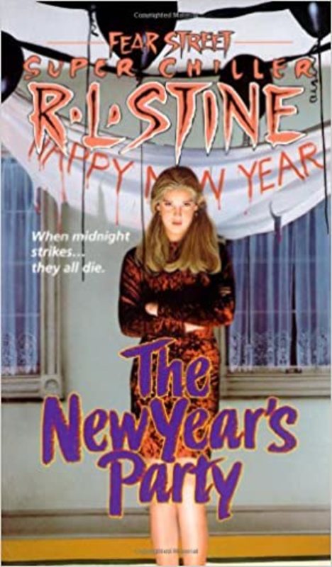 Book cover for "The New Year's Party" by R.L. Stine
