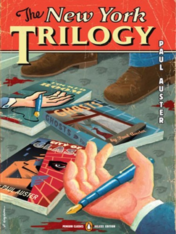 Book cover for "The New York Trilogy" by Paul Auster
