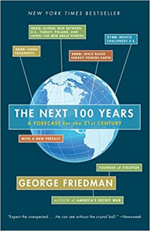Book cover for "The Next 100 Years" by George Friedman