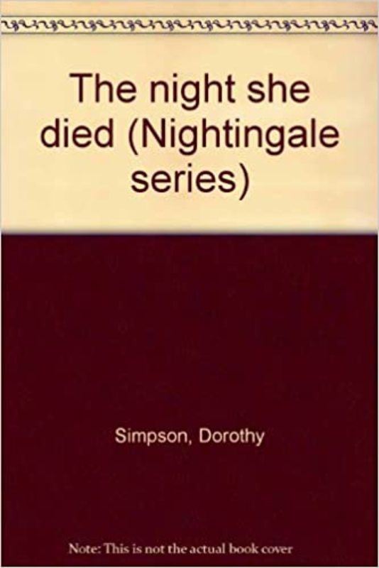 Book cover for "The Night She Died" by Dorothy Simpson