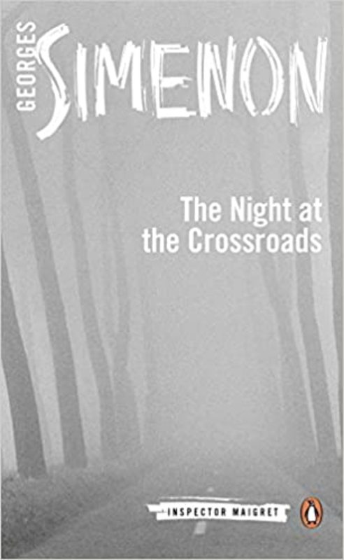 Book cover for "The Night at the Crossroads" by Georges Simenon
