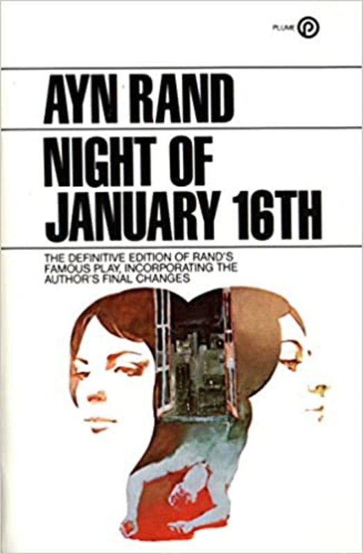 Book cover for "The Night of January 16th" by Ayn Rand