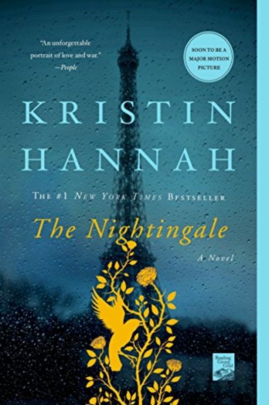 Book cover for "The Nightingale" by Kristin Hannah