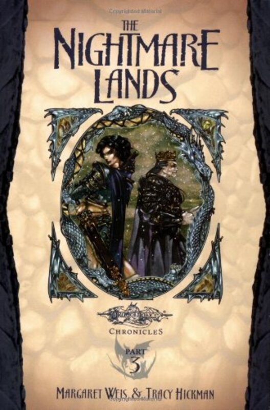 Book cover for "The Nightmare Lands" by Margaret Weis